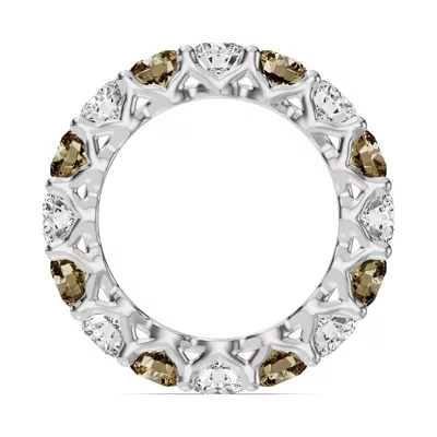 Unity Prong Champagne Diamond Eternity Band (4.80 ct. tw.)