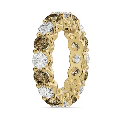 Unity Prong Champagne Diamond Eternity Band (4.80 ct. tw.)