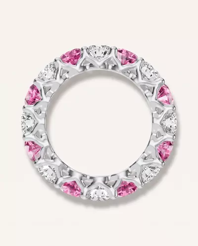 Unity Prong Pink Sapphire & Diamond Eternity Band (4.80 ct. tw.)