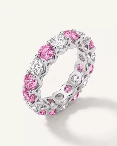 Unity Prong Pink Sapphire & Diamond Eternity Band (4.80 ct. tw.)