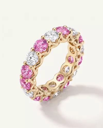 Unity Prong Pink Sapphire & Diamond Eternity Band (4.80 ct. tw.)