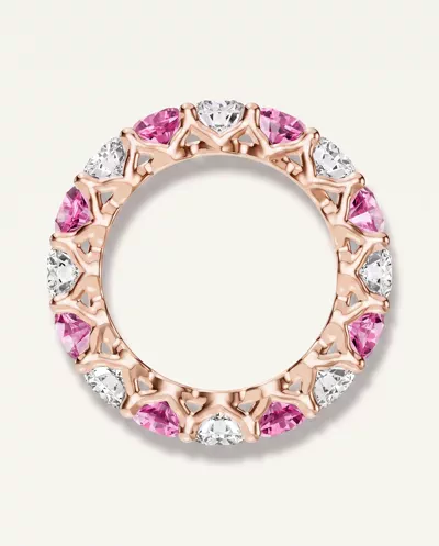Unity Prong Pink Sapphire & Diamond Eternity Band (4.80 ct. tw.)