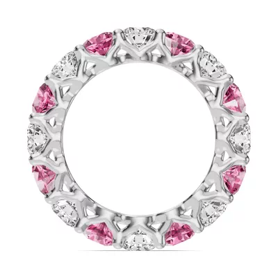 Unity Prong Pink Sapphire & Diamond Eternity Band (4.80 ct. tw.)