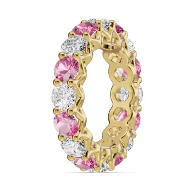Unity Prong Pink Sapphire & Diamond Eternity Band (4.80 ct. tw.)