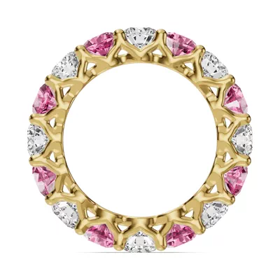 Unity Prong Pink Sapphire & Diamond Eternity Band (4.80 ct. tw.)