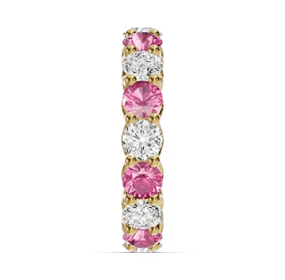 Unity Prong Pink Sapphire & Diamond Eternity Band (4.80 ct. tw.)