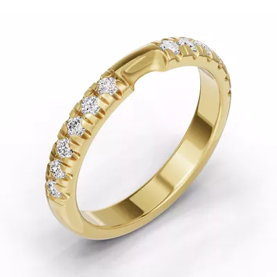 Camden Pavé Notched Band