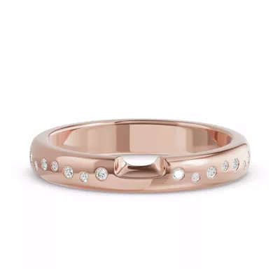 Camden Scattered Lab Diamond Notched Band
