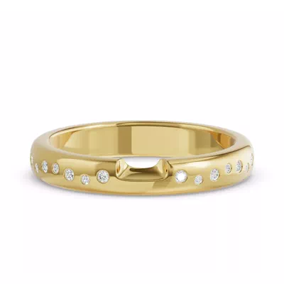 Camden Scattered Lab Diamond Notched Band