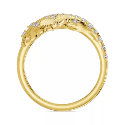 Feather Drift Lab Diamond Ring