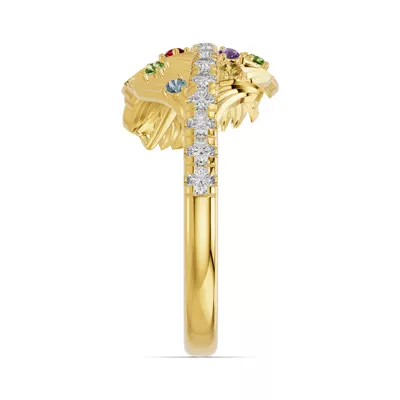 Feather Drift Diamond & Gemstone Ring