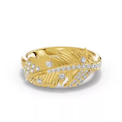 Feather Soar Lab Diamond Ring