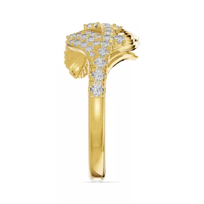 Feather Soar Lab Diamond Ring