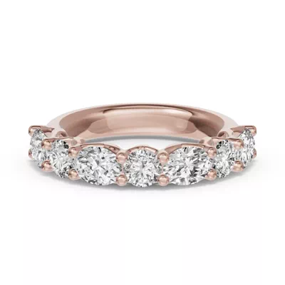 Oval & Round Unity Prong Lab Diamond Band (1.50 ct. tw.)