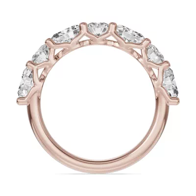 Oval & Round Unity Prong Lab Diamond Band (1.50 ct. tw.)