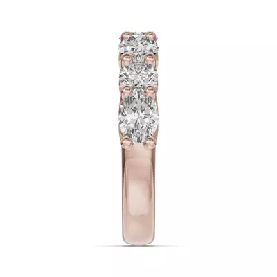 Oval & Round Unity Prong Lab Diamond Band (1.50 ct. tw.)