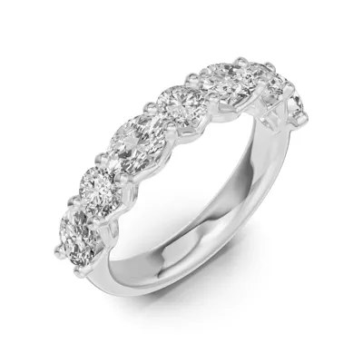Oval & Round Unity Prong Diamond Band (1.50 ct. tw.)