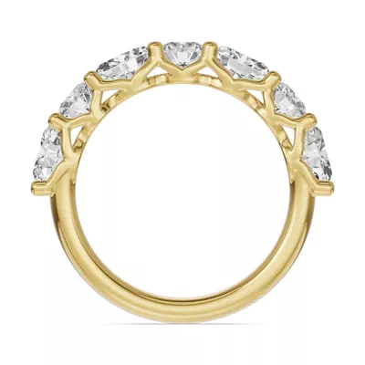 Oval & Round Unity Prong Diamond Band (1.50 ct. tw.)