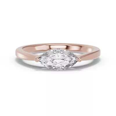 Marquise Lab Diamond East-West Ring