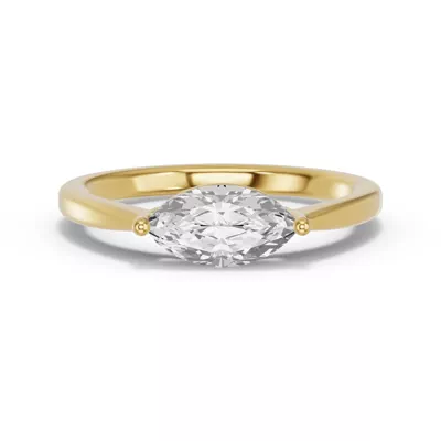 Marquise Lab Diamond East-West Ring