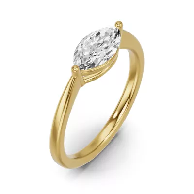 Marquise Lab Diamond East-West Ring