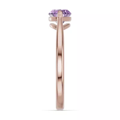 Marquise Amethyst East-West Ring