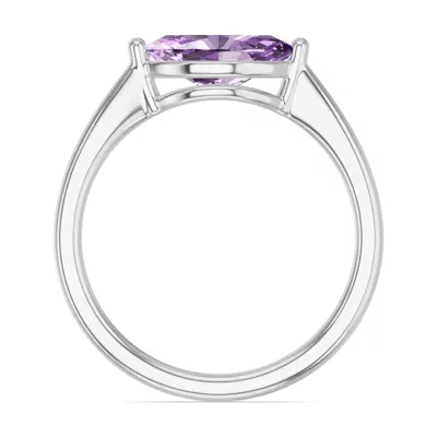 Marquise Amethyst East-West Ring