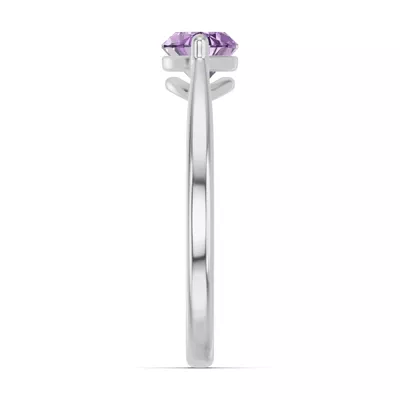 Marquise Amethyst East-West Ring