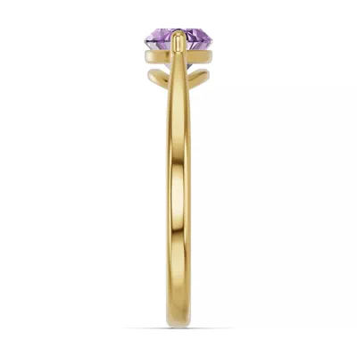 Marquise Amethyst East-West Ring