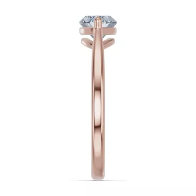 Marquise Aquamarine East-West Ring