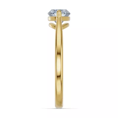 Marquise Aquamarine East-West Ring