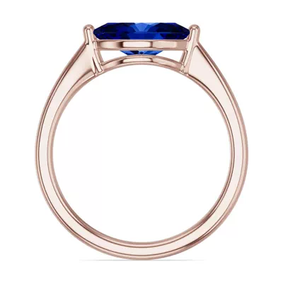 Marquise Sapphire East-West Ring