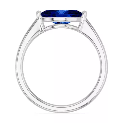 Marquise Sapphire East-West Ring