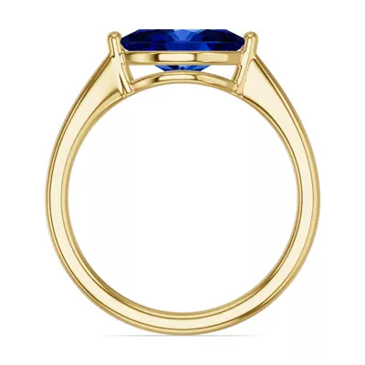 Marquise Sapphire East-West Ring