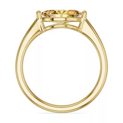 Marquise Citrine East-West Ring