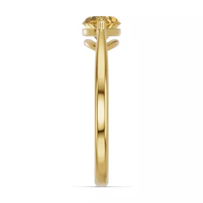 Marquise Citrine East-West Ring