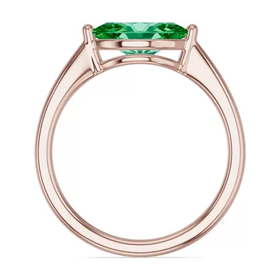 Marquise Emerald East-West Ring