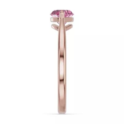 Marquise Pink Tourmaline East-West Ring