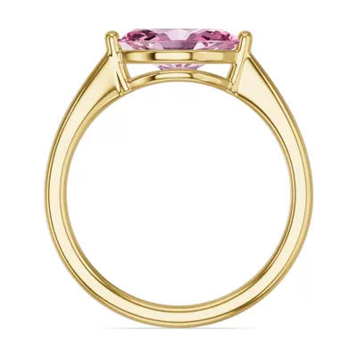 Marquise Pink Tourmaline East-West Ring