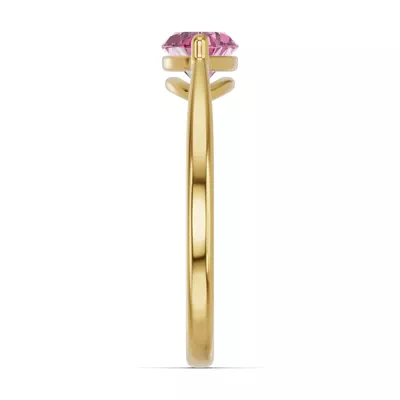 Marquise Pink Tourmaline East-West Ring