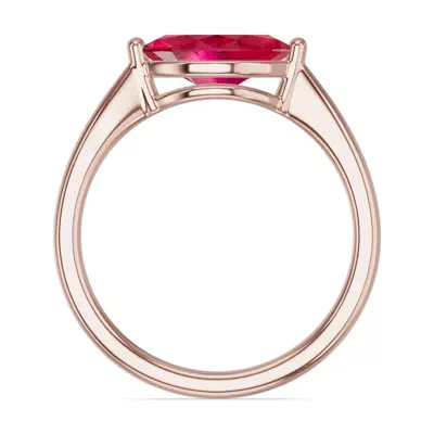 Marquise Ruby East-West Ring