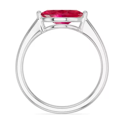 Marquise Ruby East-West Ring