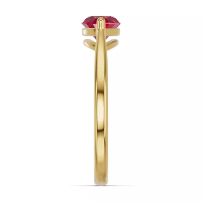 Marquise Ruby East-West Ring