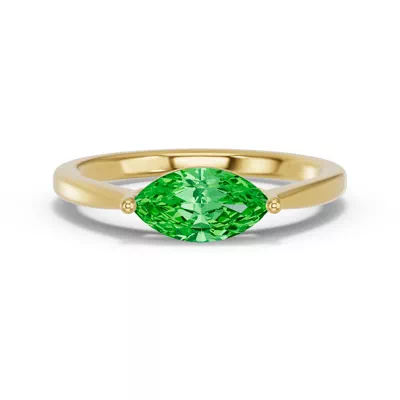 Marquise Tsavorite East-West Ring