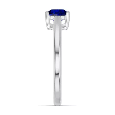 Pear-Shaped Sapphire East-West Ring