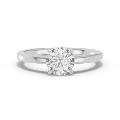 Round Lab Diamond East-West Ring