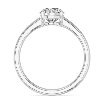 Round Lab Diamond East-West Ring