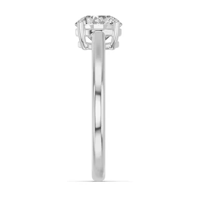 Round Lab Diamond East-West Ring