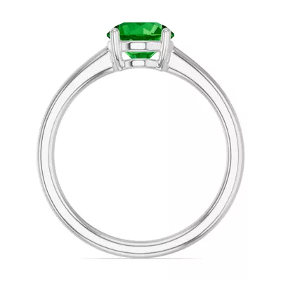 Round Tsavorite East-West Ring