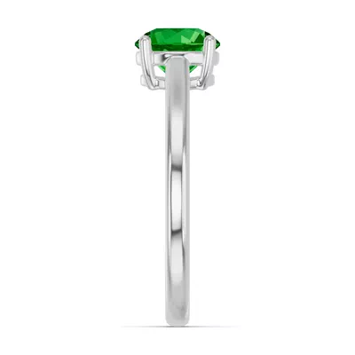 Round Tsavorite East-West Ring